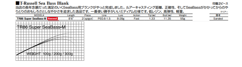 LOGIGEAR(ロジギア)WideRange710,シーバス用,LOGI GEAR(超高弾性ブランク)｜釣具のイシグロ｜ロッドビルディング パーツ専門通販サイト｜